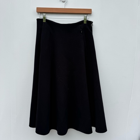 T by Alexander Wang Black Midi Skirt with pockets - Picture 4 of 8